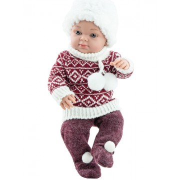 Кукла Бэби в свитере и шапке