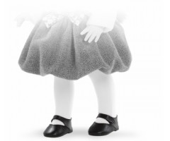 PR66079 Туфли черные, для кукол 42 см